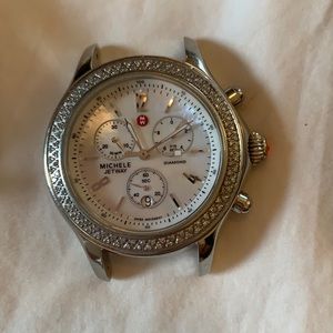 Michele Jetway with bracelet and straps